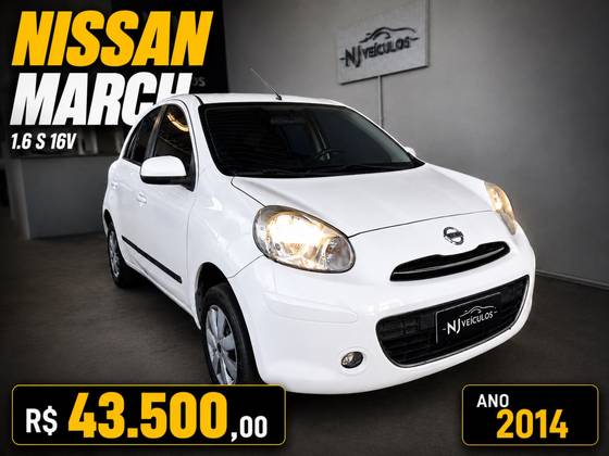 NISSAN MARCH 1.6 S 16V FLEX 4P MANUAL NISSAN MARCH 1.6 S 16V FLEX 4P MANUAL